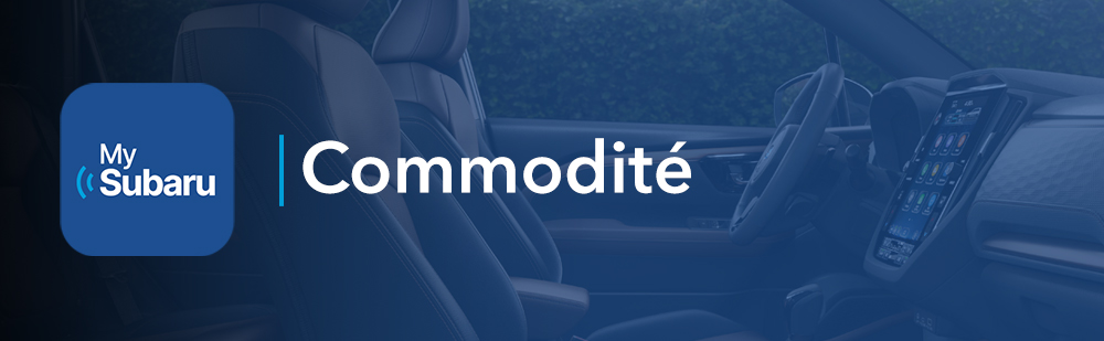 MySubaru Commodité